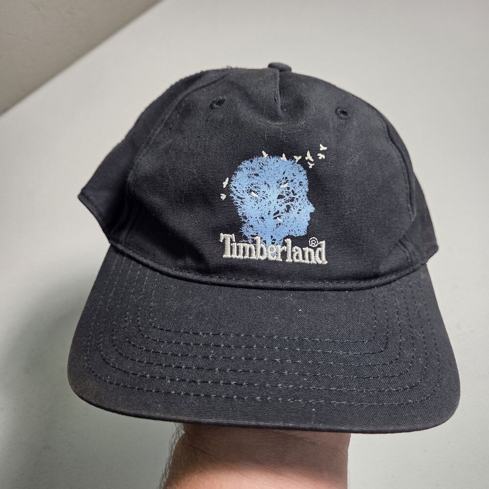 ​Timberland Earthkeepers Hat Mens Black Organic Cotton Head Flock Birds Dad Cap